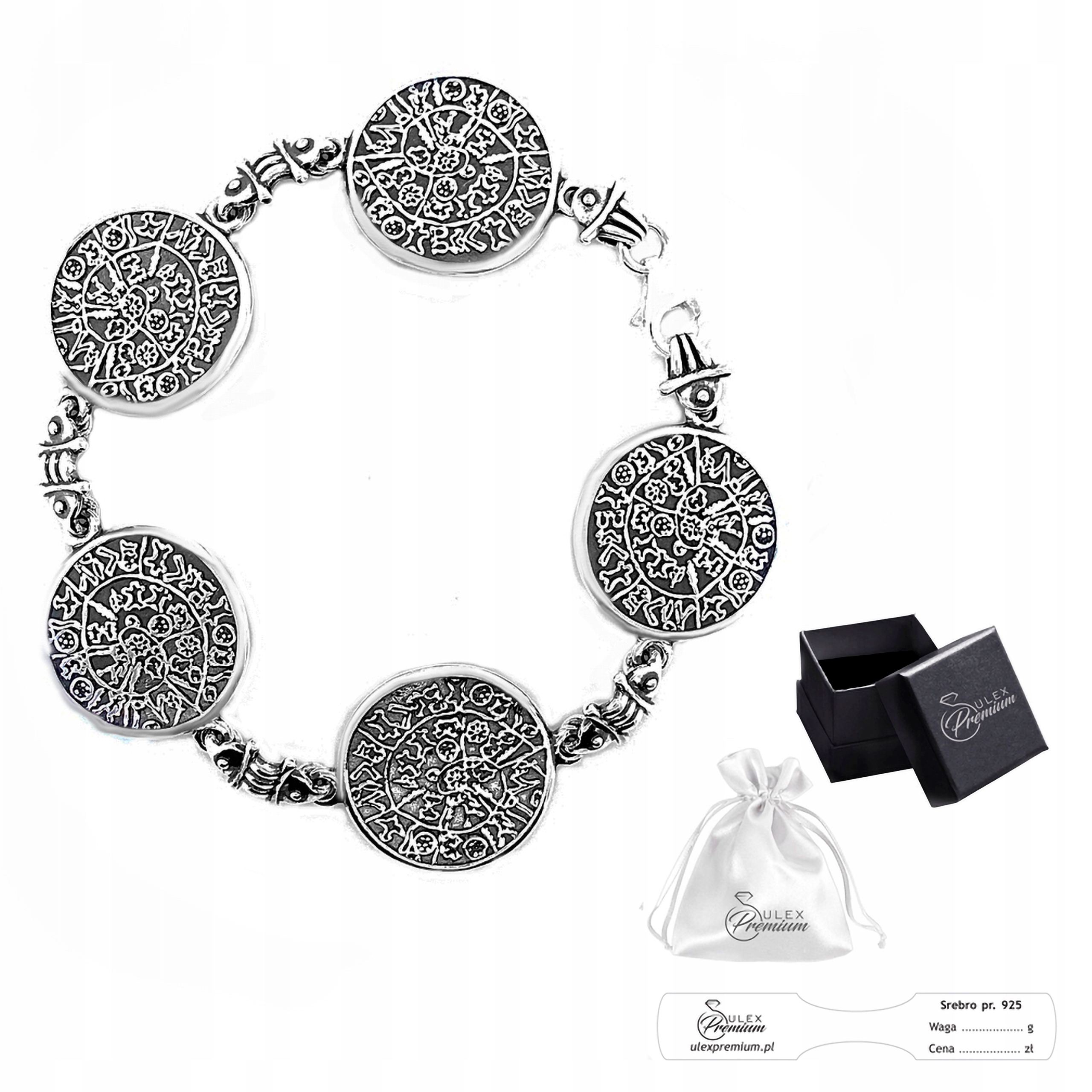 Stříbrný náramek ryzost 925 Elegantní Dámský náramek Historie Země