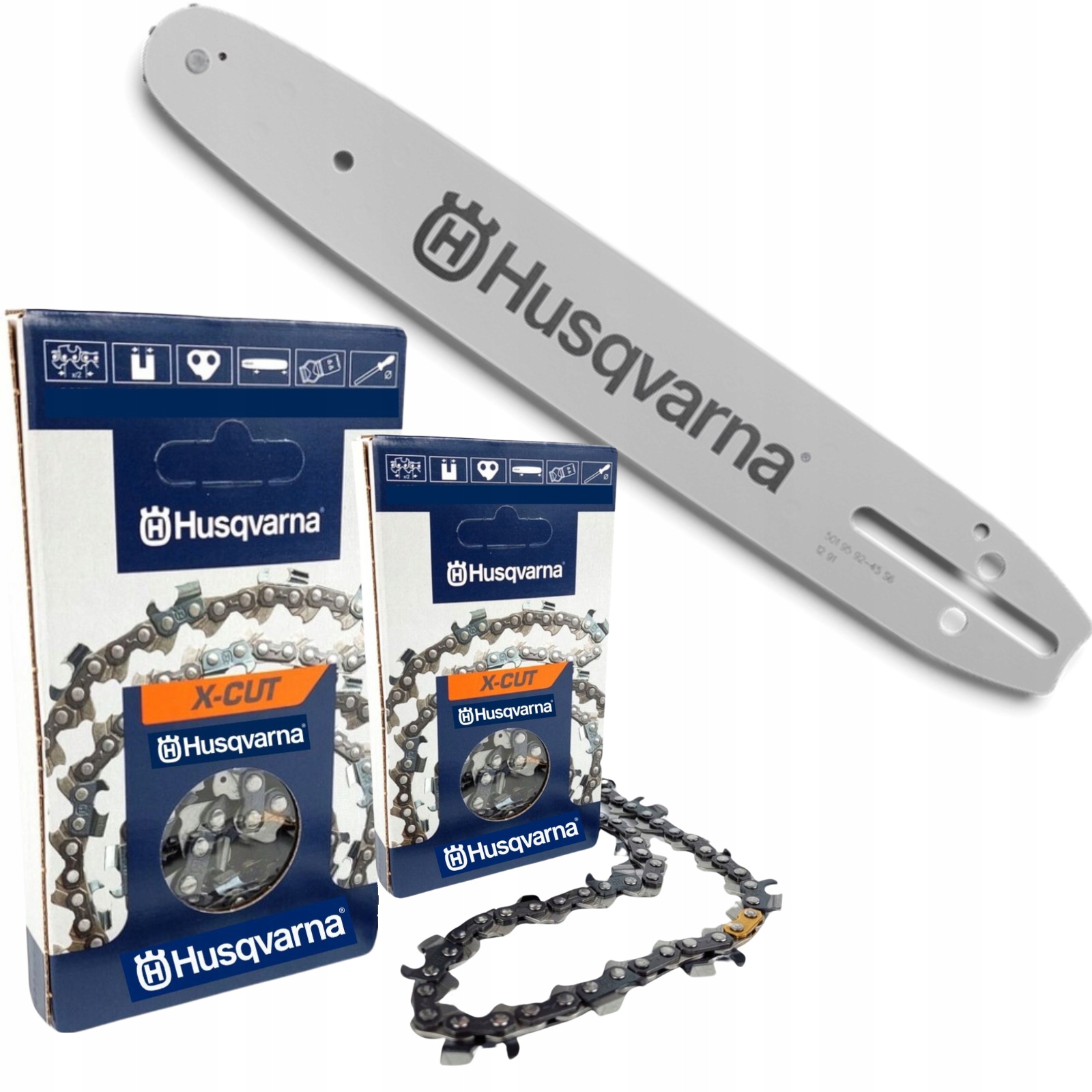 Vodiaca lišta Husqvarna 14" 35 cm 3/8" 1,3 mm 2x reťaz Husqvarna H38 52DL