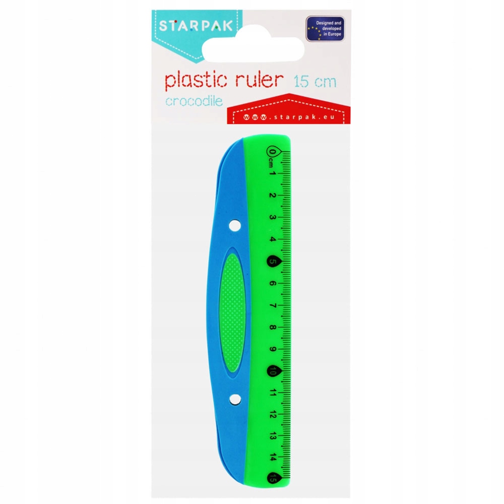 STARPAK LINIJKA PLASTIKOWA SZKOLNA 15cm