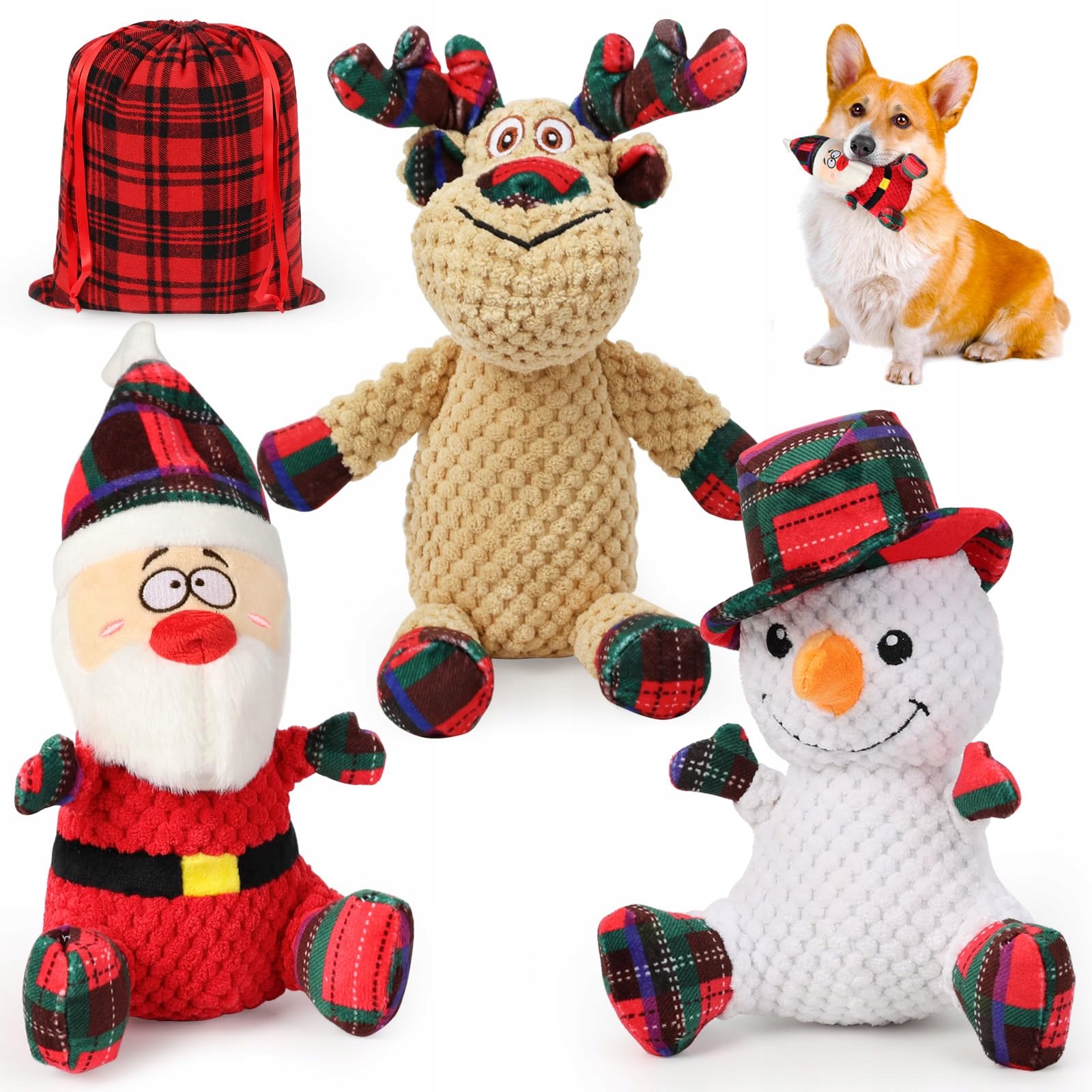 Szee Vánoční hračky Píšťalky pro střední a velké psy