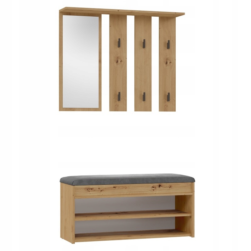 

Garderoba Parma 2P dąb artisan szafka wieszak Top