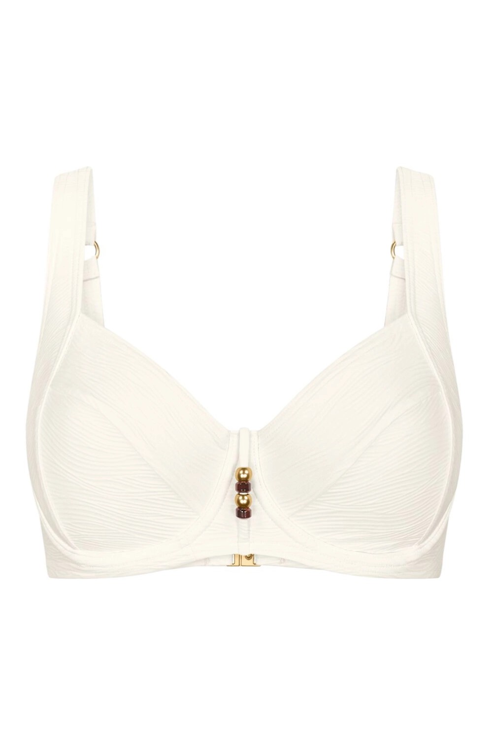 Plavkový kostým Triumph Měkký vrch s kosticemi Summer Dune W01 Ecru 38E