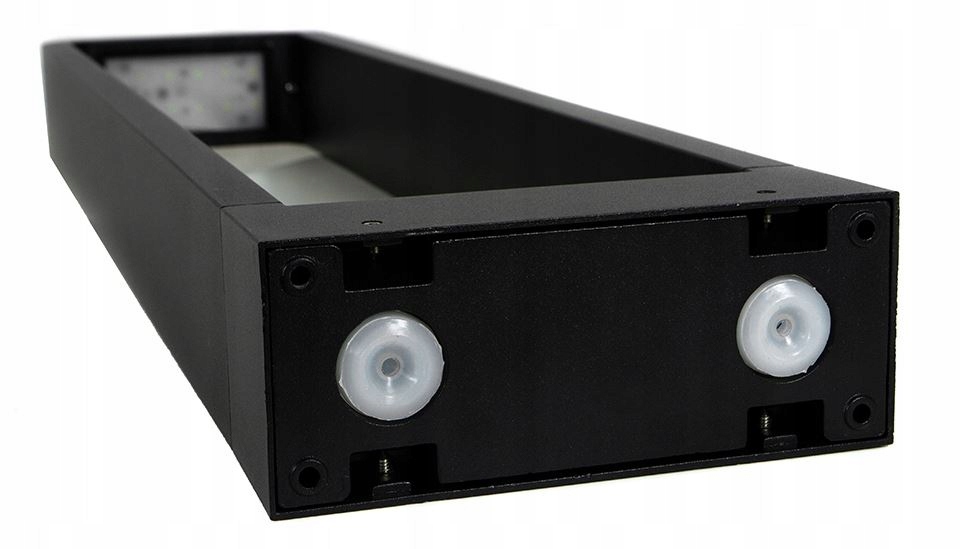 Lampa ogrodowa słupek prostokąt czarny zintegrowane źródło LED Zasilanie sieciowe