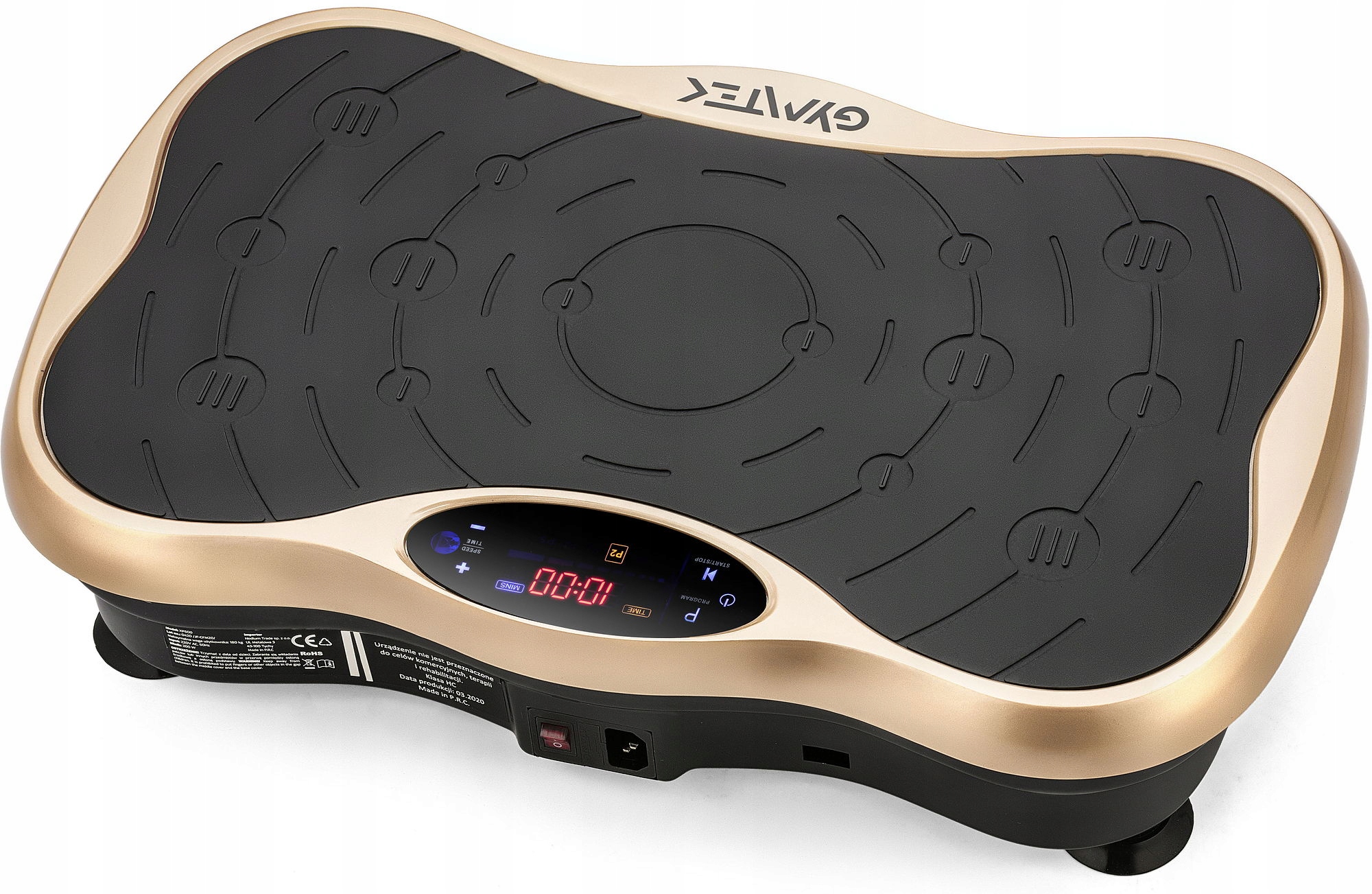 ВИБРАЦИОННАЯ ПЛАТФОРМА ВИБРАЦИОННЫЙ ТРЕНИРОВОЧНЫЙ МАССАЖЕР Модель XP500 GOLD