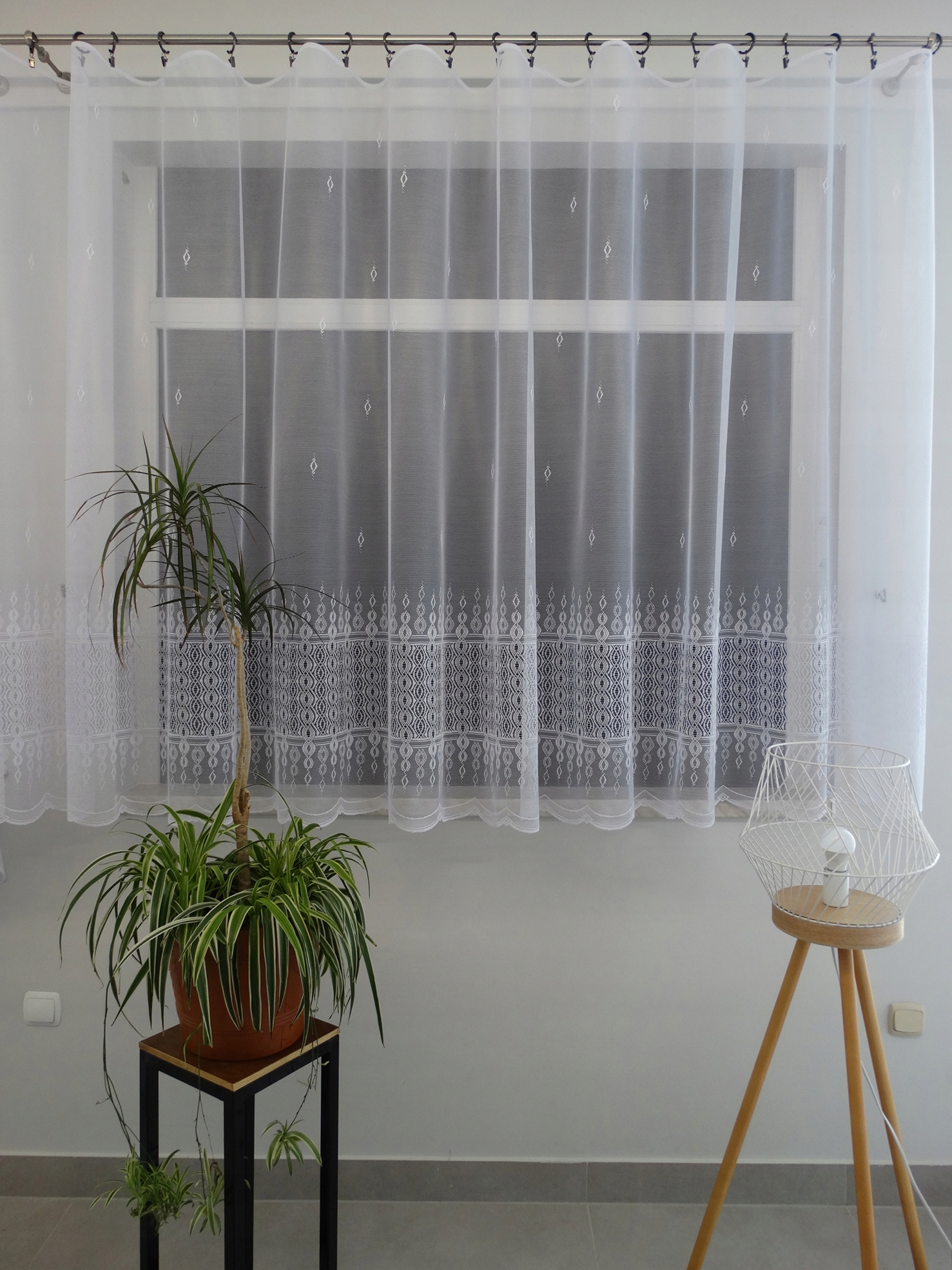 Mg Záclona 35085 Bílá 500x160 hotová s páskou M