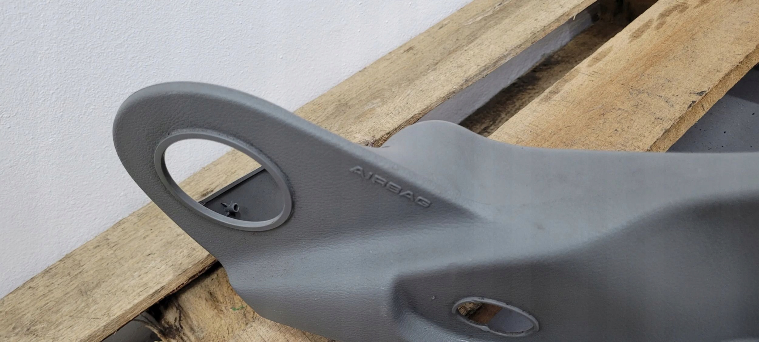 A5 8W cover support seat right front LEATHER MILANO FELSGRAU A4 B9 8W