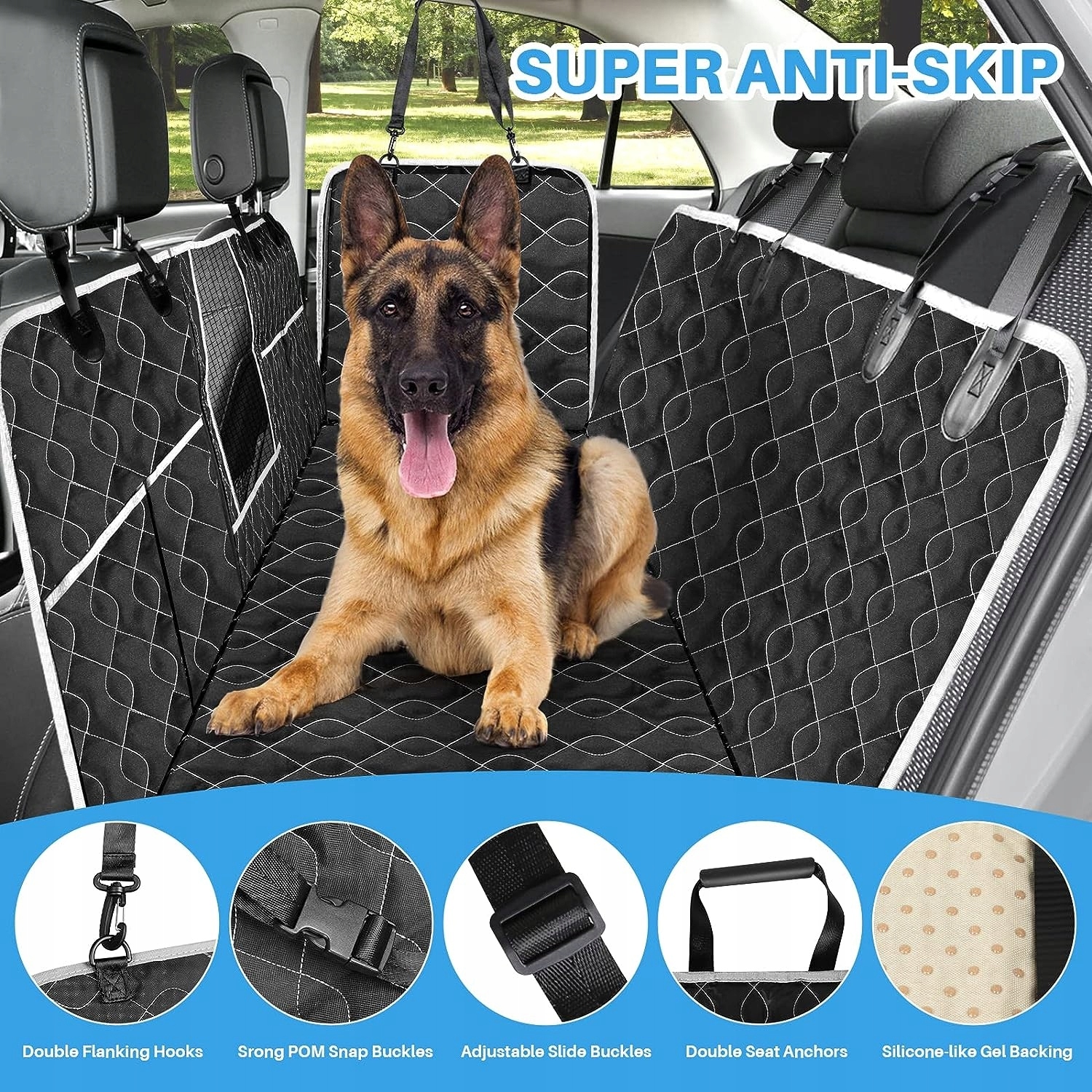 POKROWIEC NA SIEDZENIE SAMOCHODOWE DLA PSA 213x149 cm Model DM-002