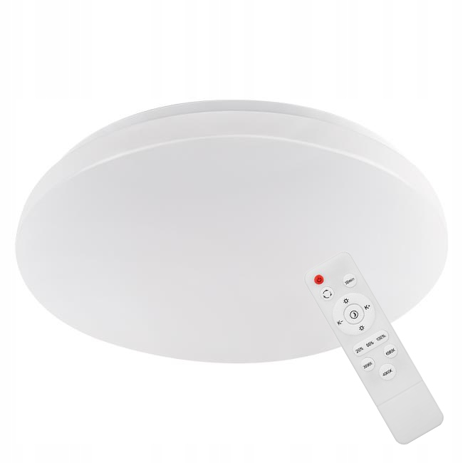 Lampa Plafon Led Łazienkowy 72W Cct Pilot Ściemnianie Regulacja IP44