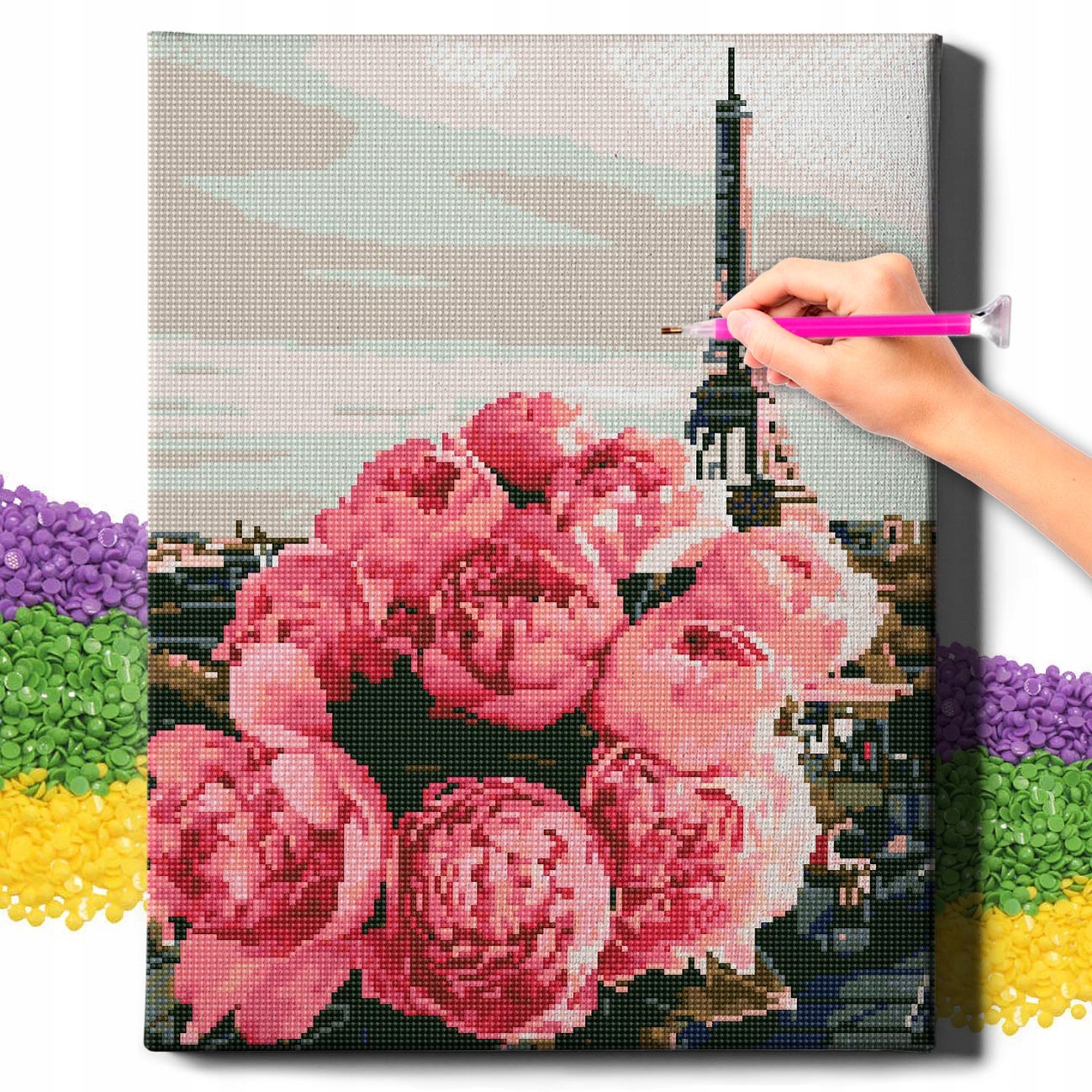 Diamond Painting 5D s Ramou Výšivka Diamantový Velký Motýl Mozaika 40x50 cm