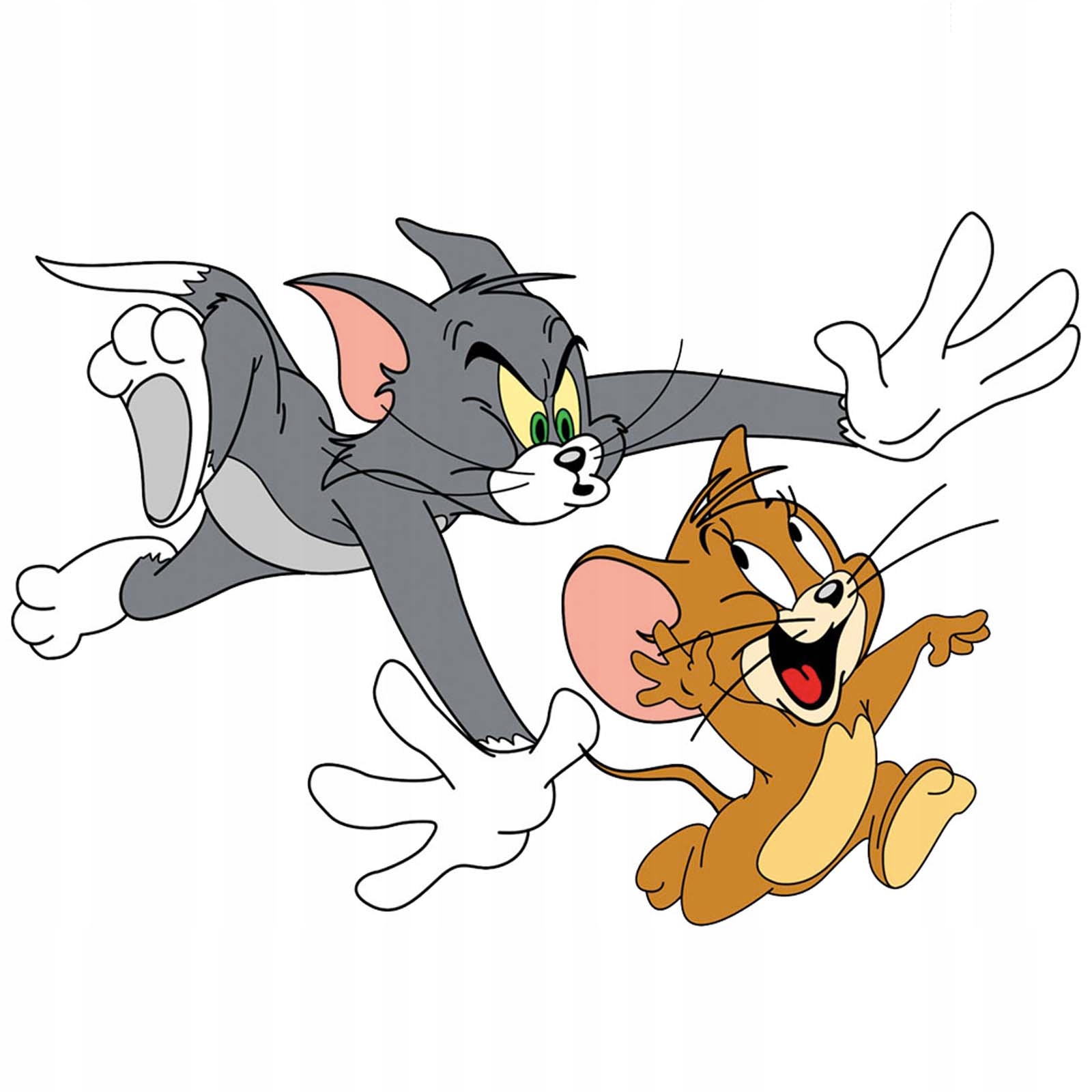 Naklejka na ścianę dla dzieci Tom i Jerry 200 cm na 120 cm