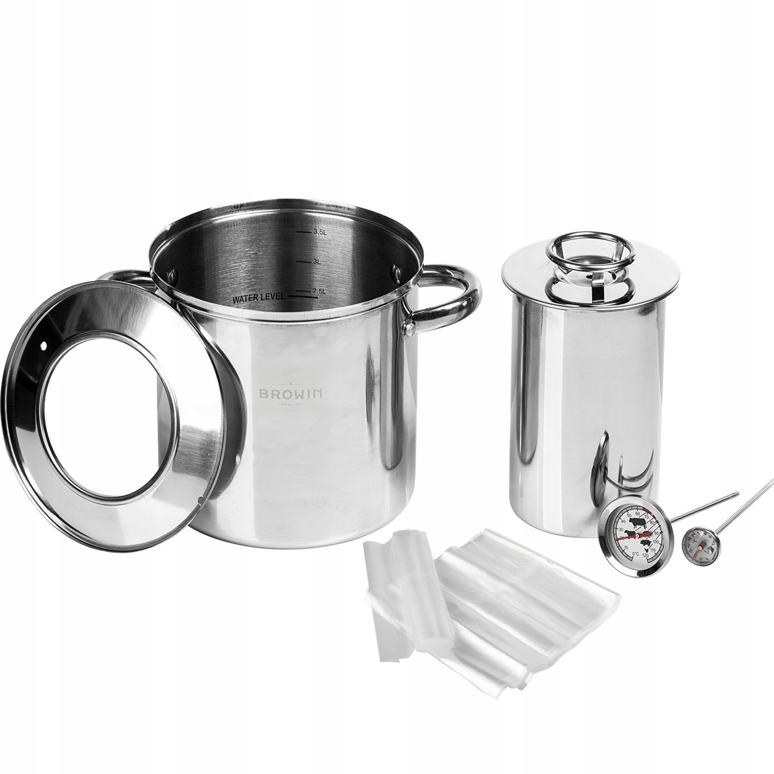 

Szynkowar 1,5KG Z Garnkiem Płaszczem Wodnym Zestaw