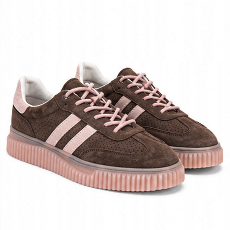 Dámské platformové tenisky Coffee & Pink 37