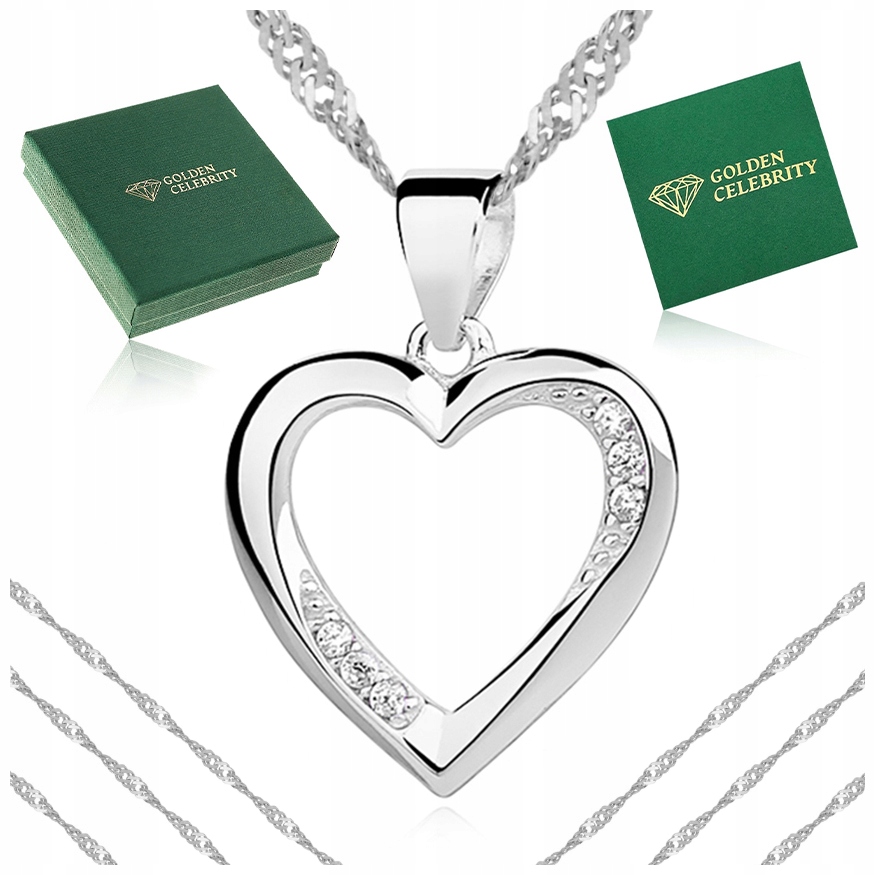 Stříbrný Řetízek Se Srdíčkem 925 Dárek Ke Dni Babiček Gravírování Bonus