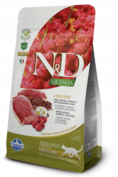 N&d Cat Quinoa Urinary Duck 1.5 Kg Oryginalne Opakowanie