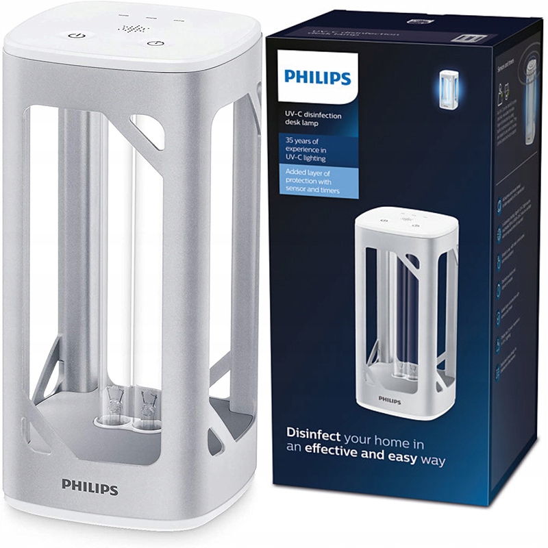 Lampa bakteryjna do dezynfekcji Philips Uv-c 24 W srebrna