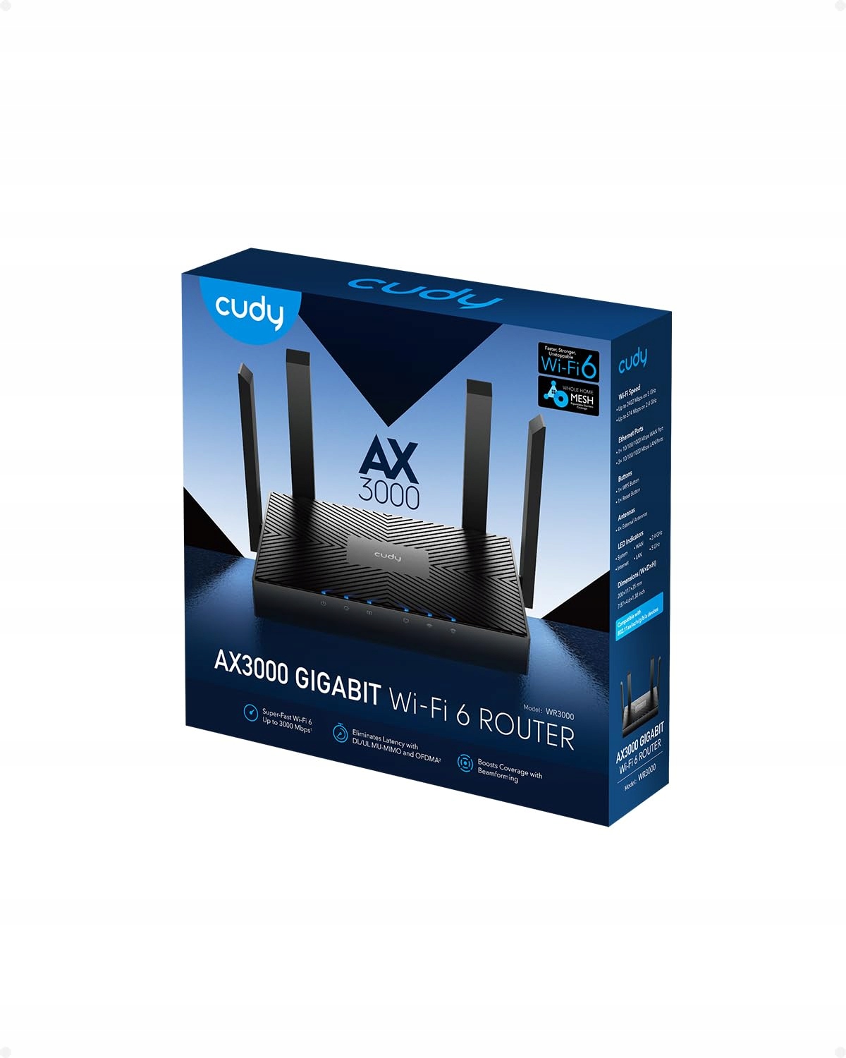 CUDY WR3000 Wi-Fi 6 Router: Dual Band, Mu-Mimo, VPN, WPA3 — miniatura 9