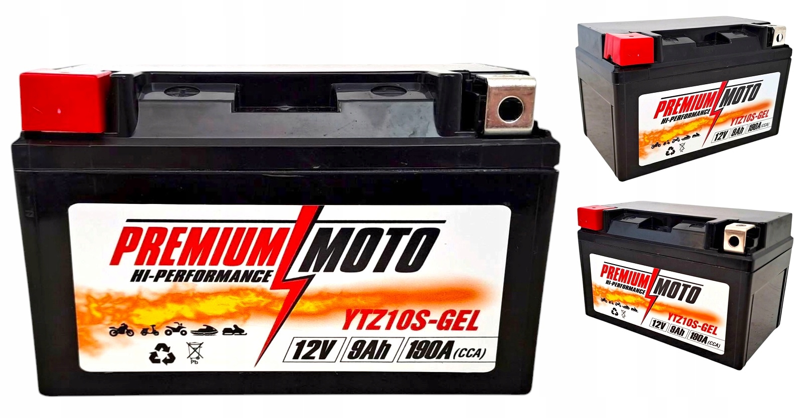 Akumulator Motocyklowy Premium Moto YTZ10S-GEL 12V 9Ah 190A