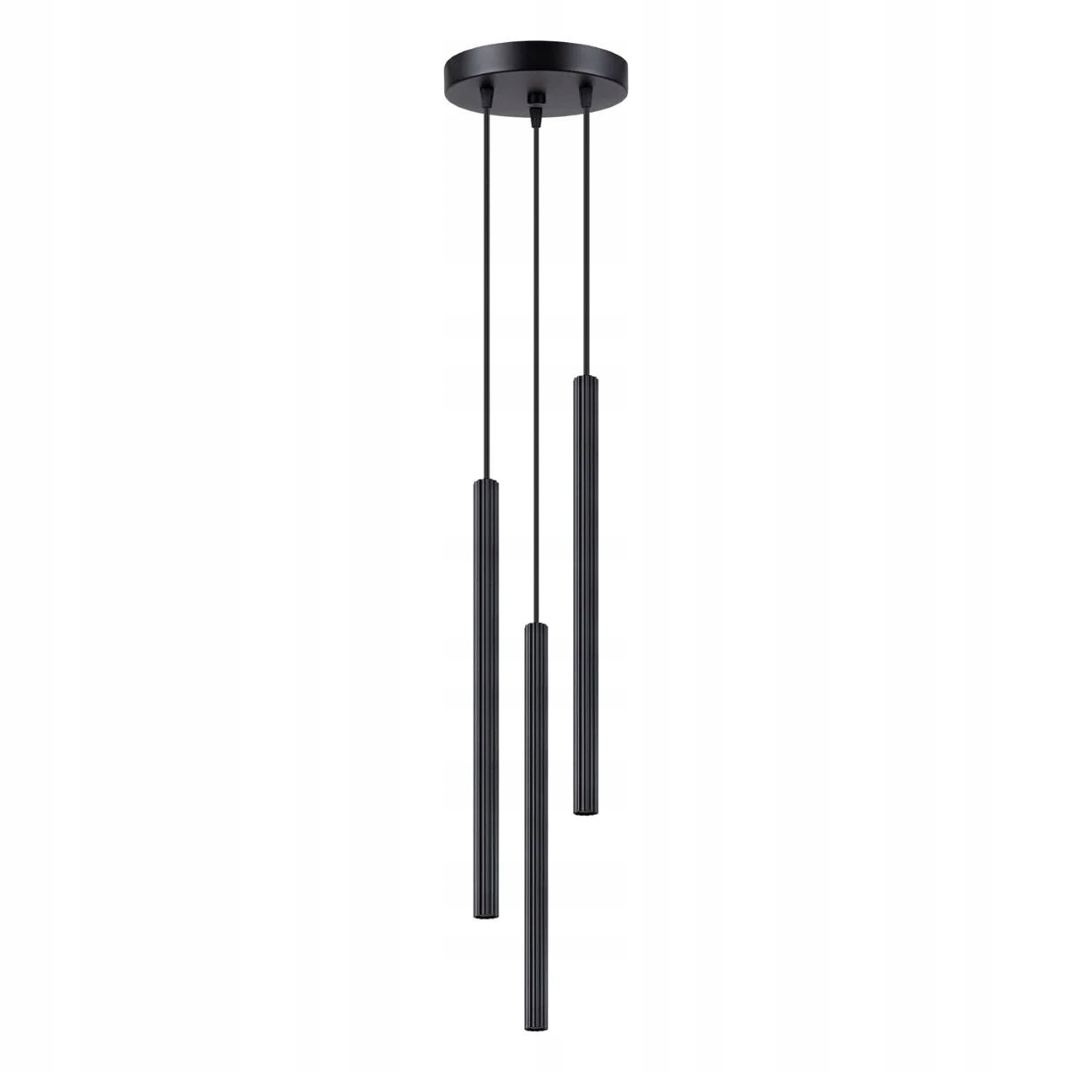 Závesná lampa ryhovaná čierna Arche 3xG9 8W IP20 Sollux Lighting