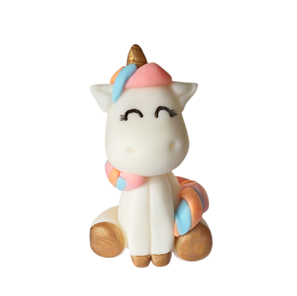 Levně Jednorožec Cukrový figurka hmota dekorace narozeniny unicorn na dort G