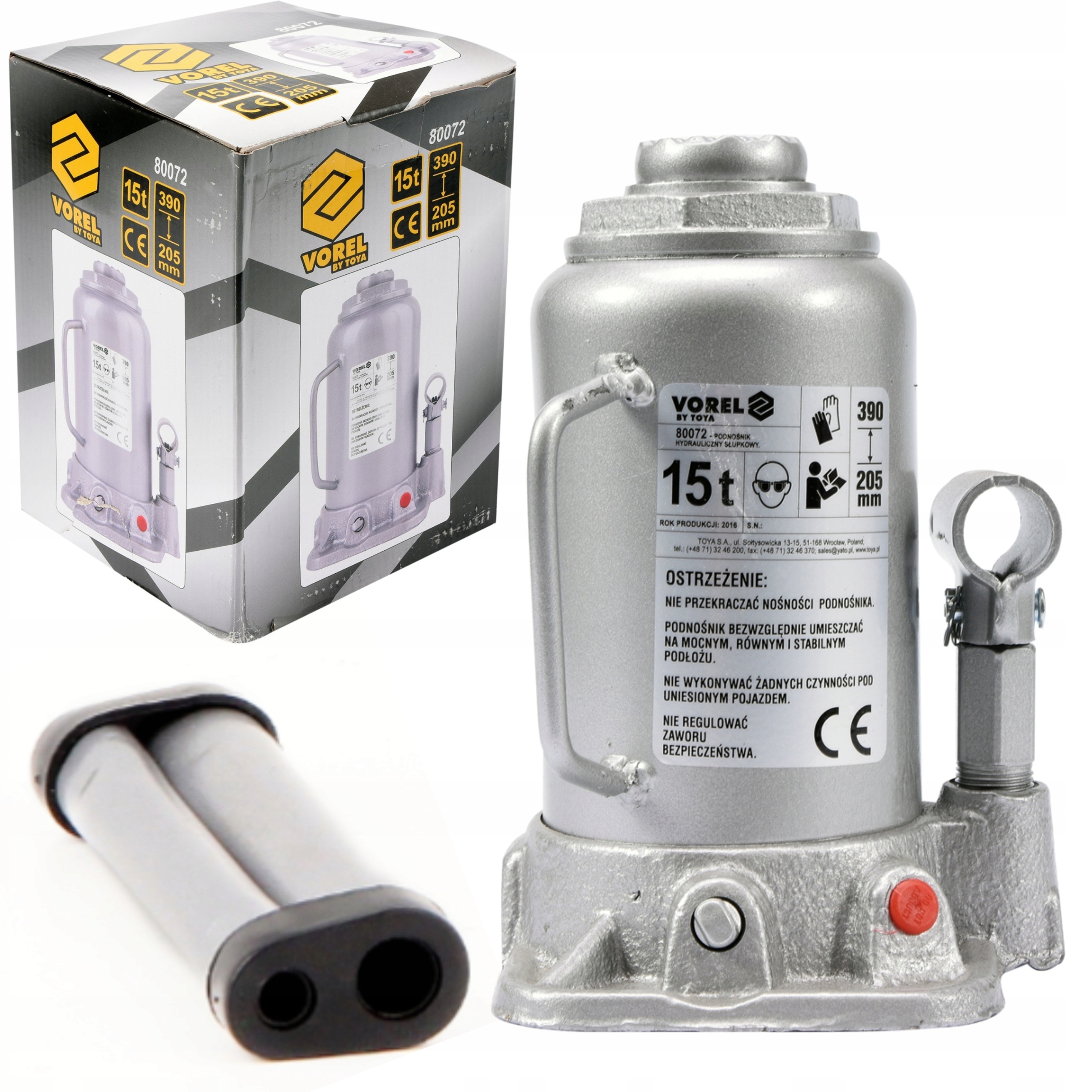 ГИДРАВЛИЧЕСКИЙ ДОМКРАТ VOREL 15T