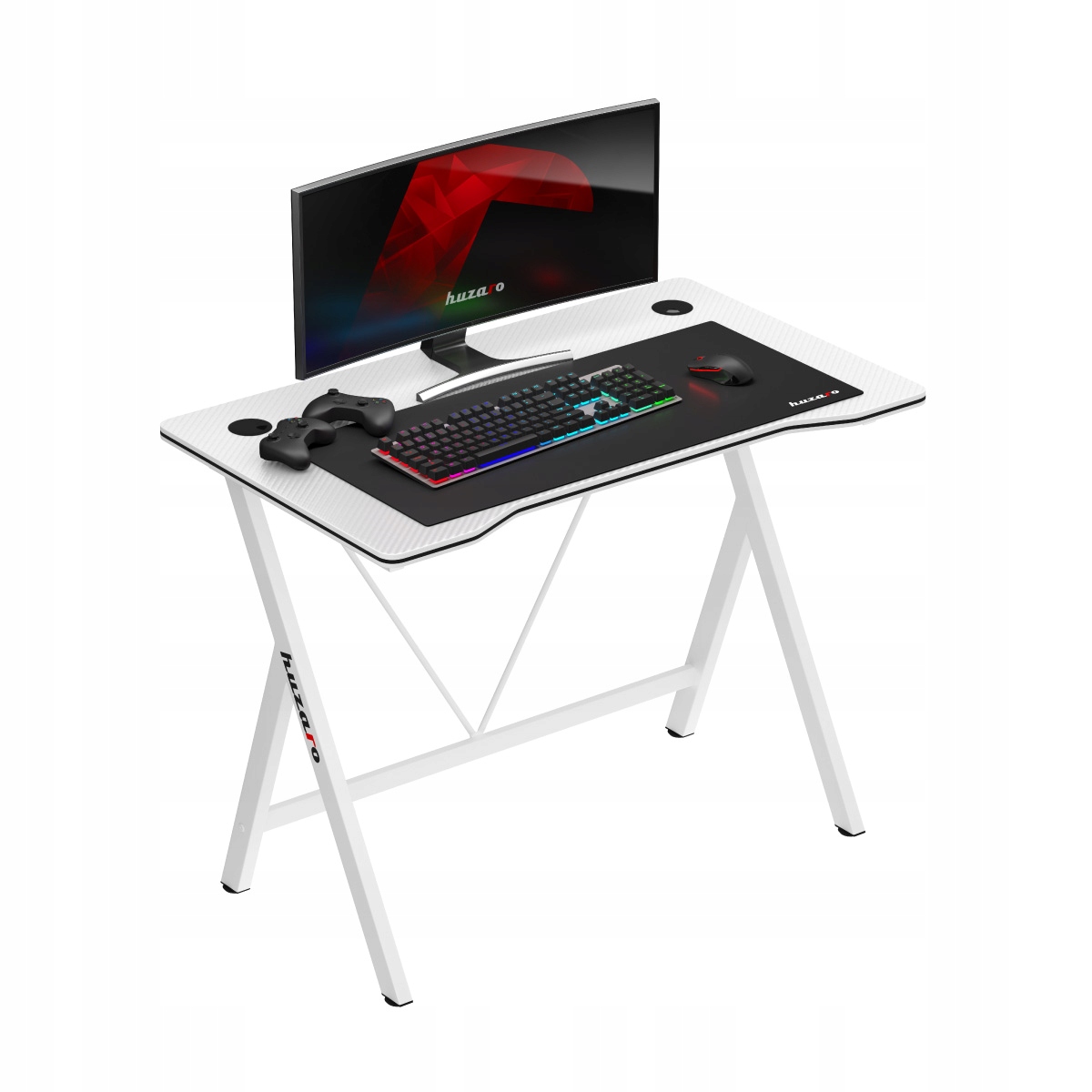 Huzaro biurko gamingowe komputerowe dla gracza Hero 1.4 White