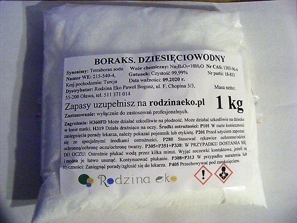 

Boraks 10-wodny, środek czyszczący, 1 kg