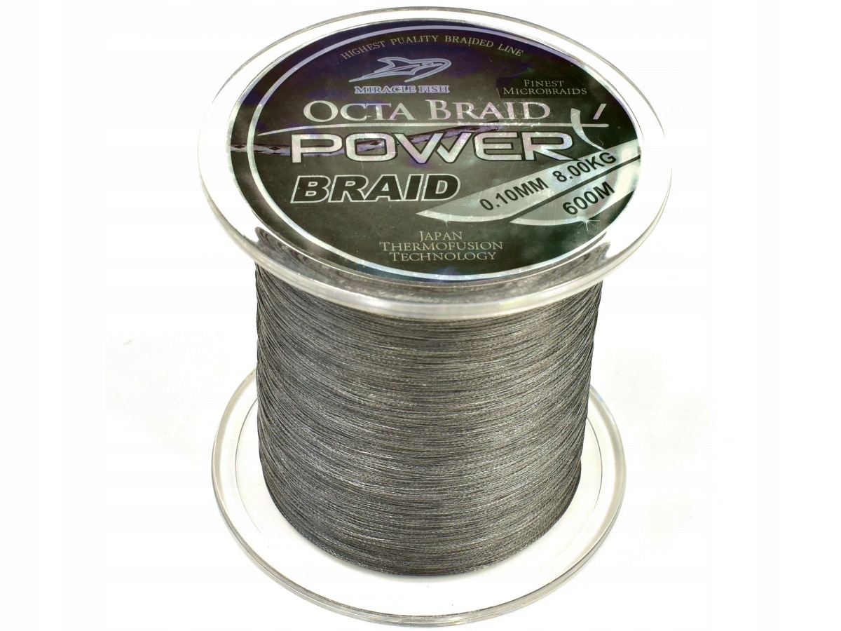 Miracle Plecionka Octa Braid X4 Black 0,16mm 600m