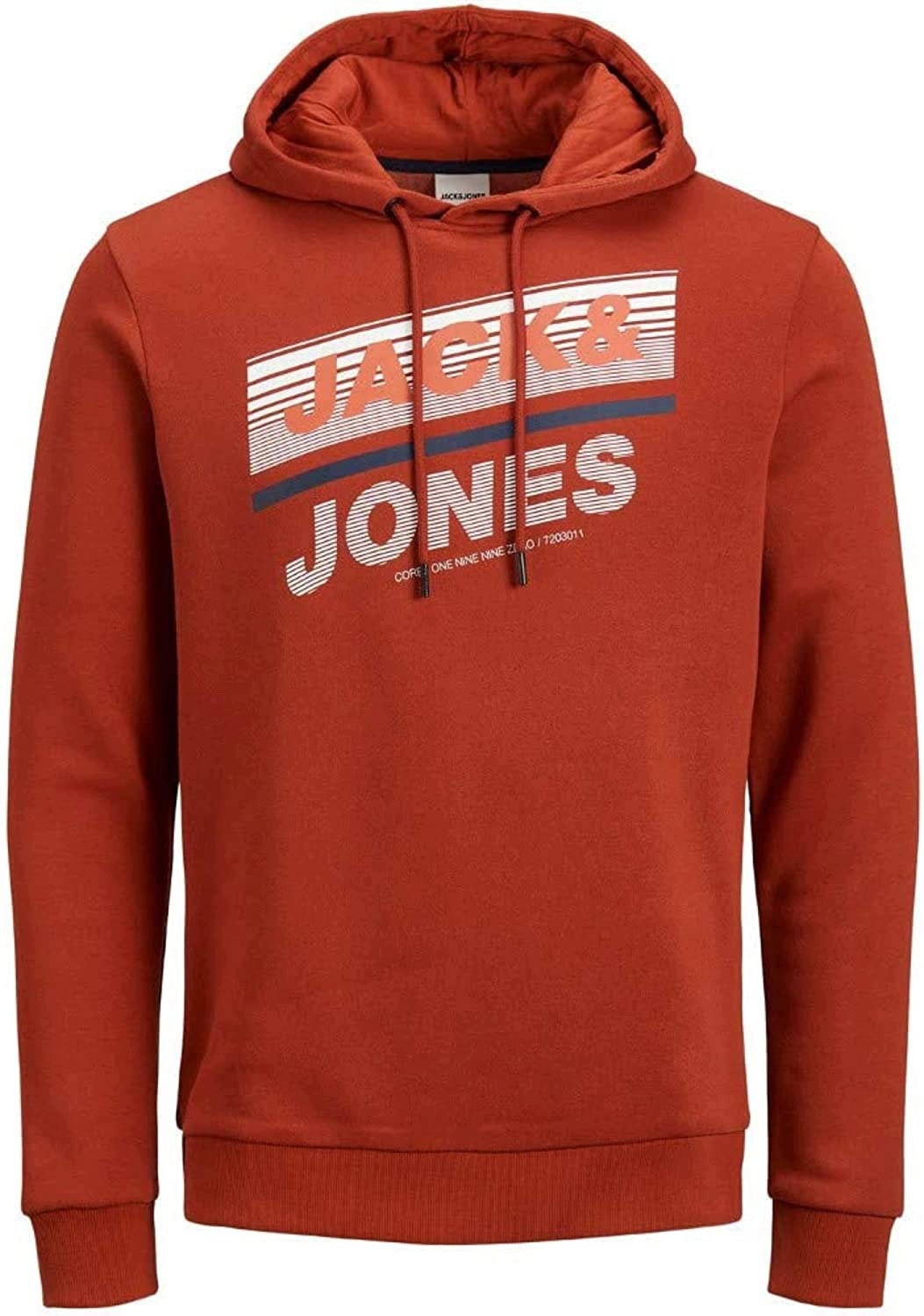 Jack & Jones pánská mikina s kapucí, červená