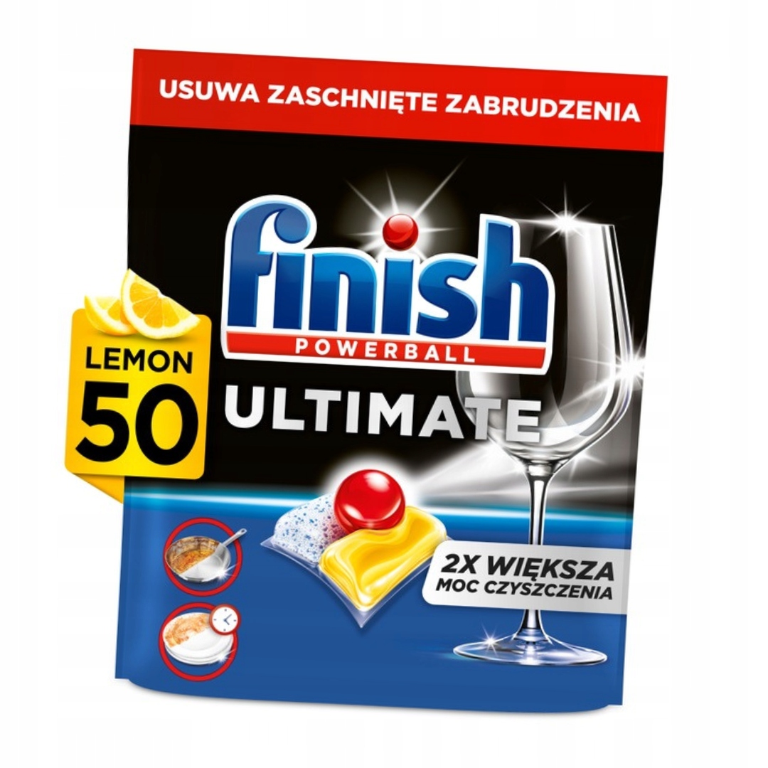 Levně Finish Ultimate Lemon Kapsle do myčky nádobí 50 ks