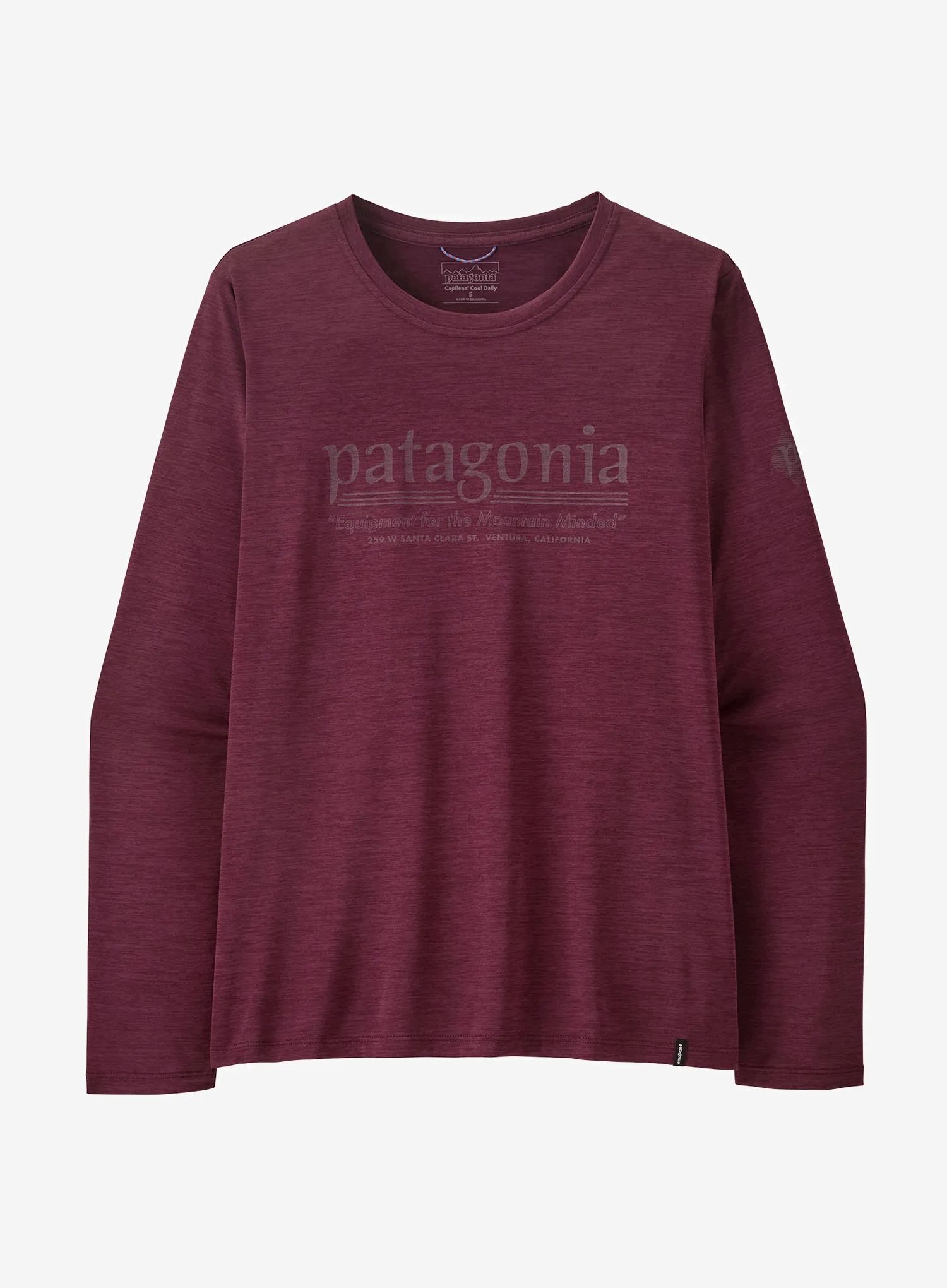 Bluza damska Patagonia L/s Cap Cool Daily Shirt Hut Tripper berry fig M