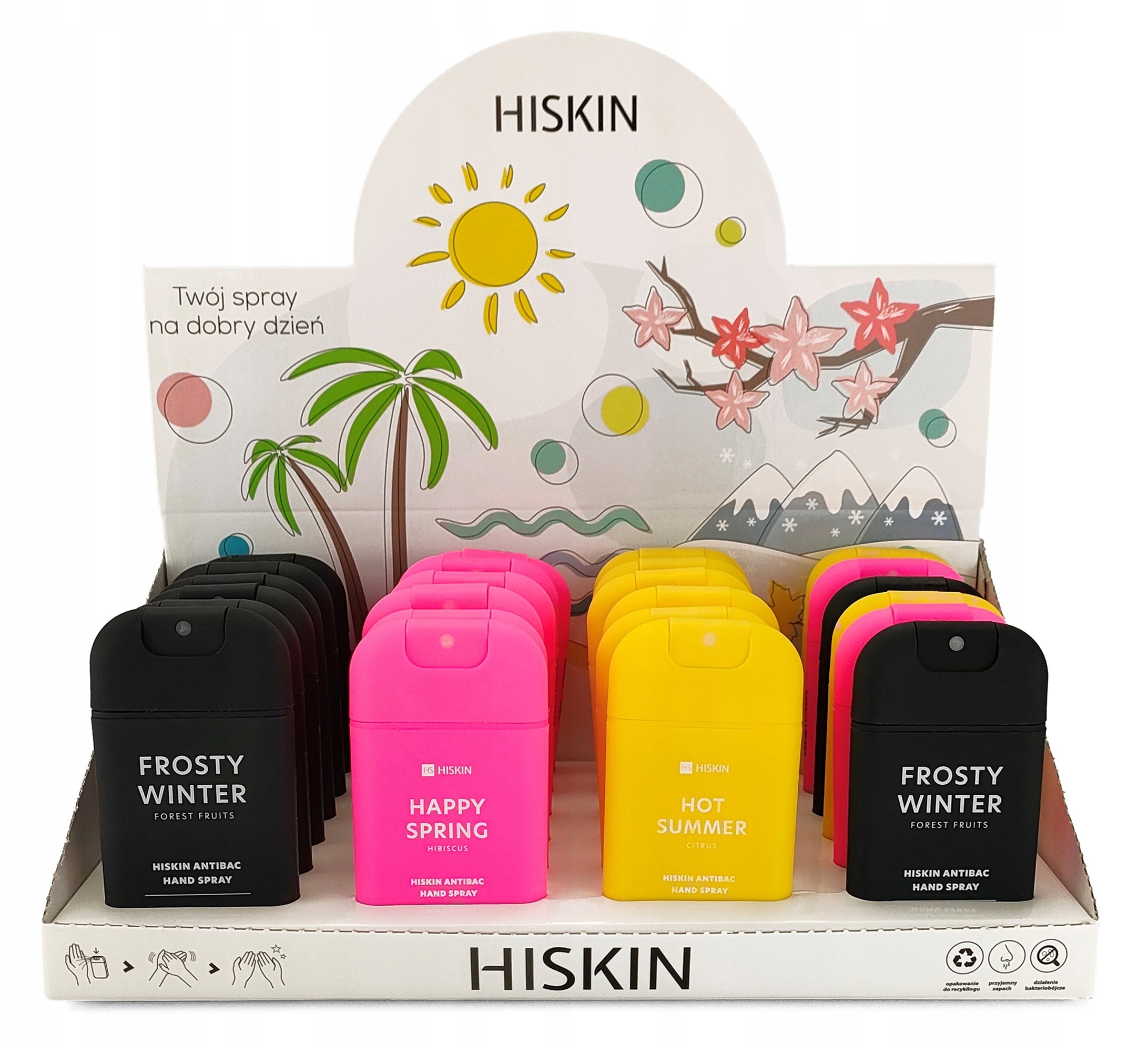 Hiskin Hot Summer Stand ekspozycyjny Mix 24 szt.