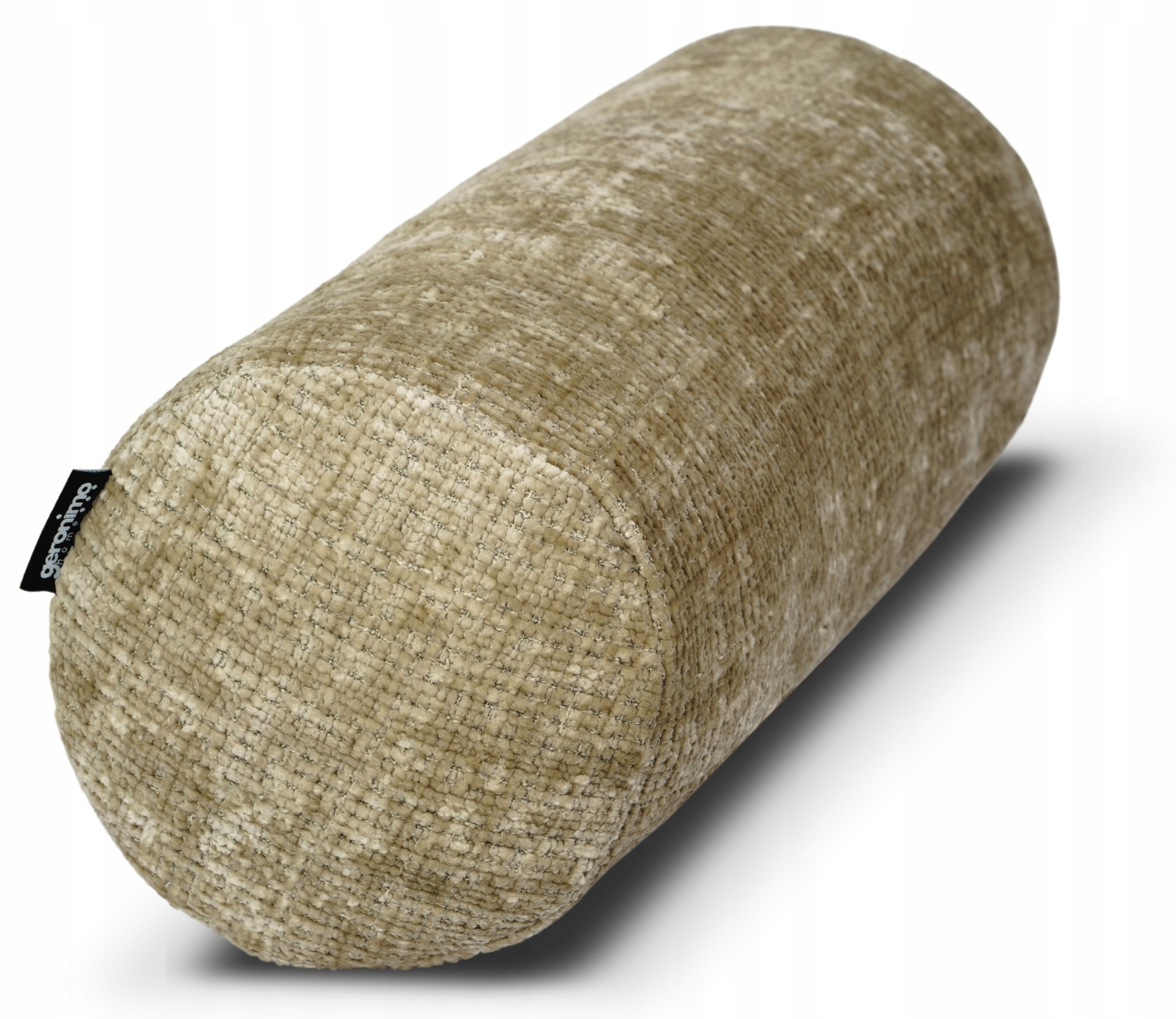 Polštář Dekorativní Váleček Měkký Fluffy Roller Silikonový 50x20 cm Hnědý