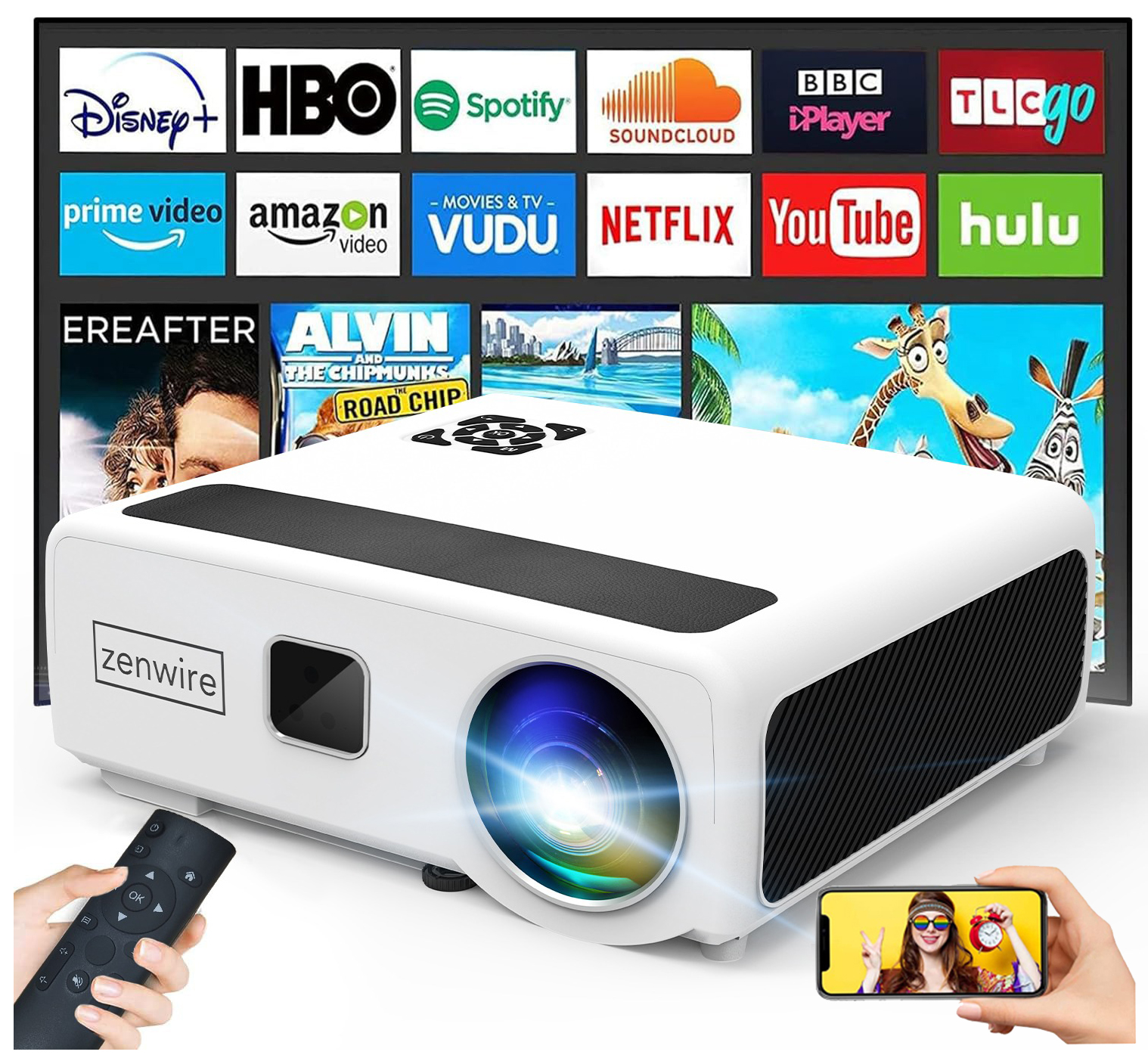 Светодиодный проектор zenwire e660h белый