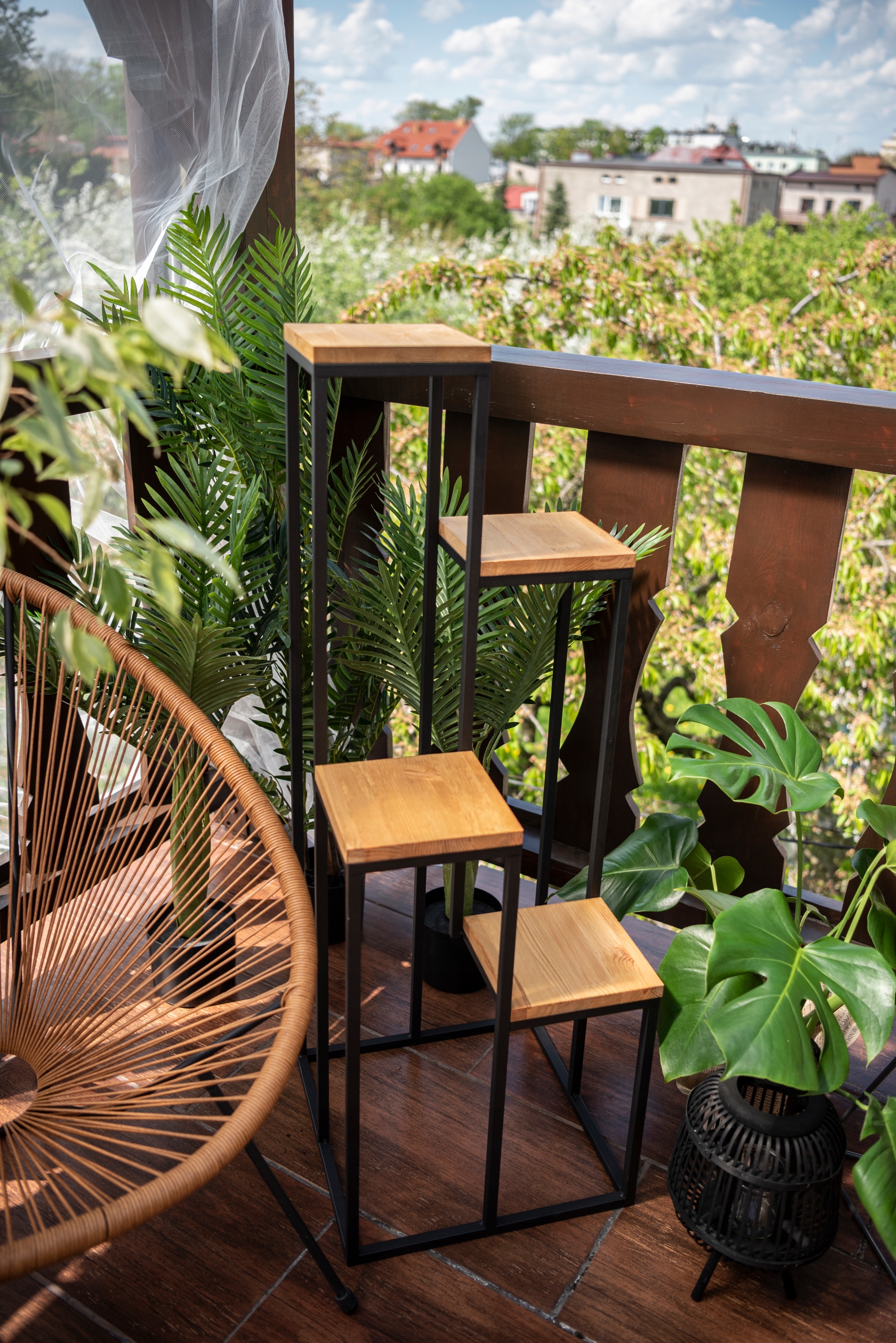 New-KWIETNIK STOJĄCY LOFT INDUSTRIALNY STOJAK Długość maksymalna 112 cm