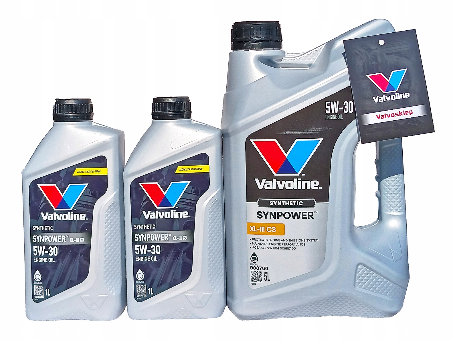 Valvoline SynPower XL-III C3 5W30 7L VW50700/50400 Bmw LL-04 Dpf