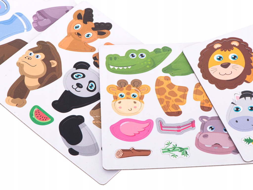 Układanka Magnetyczna Puzzle Montessori 47 el. Książka Edukacyjna Safari Czas rozgrywki Dłuższy niż 2 godziny