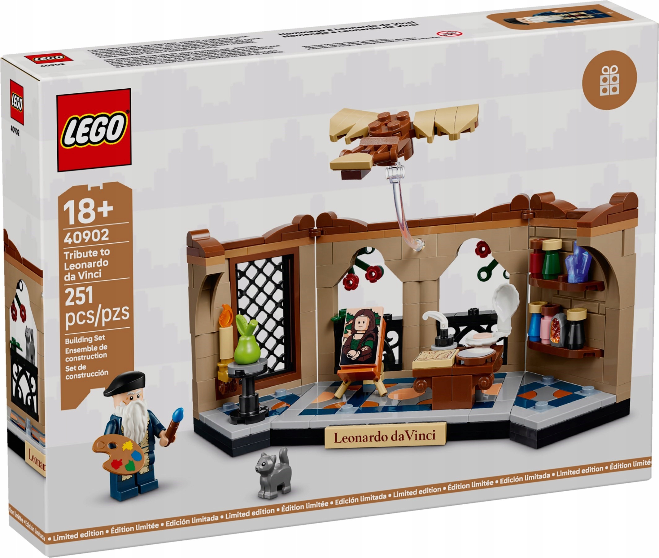 Lego Icons 40902 Zestaw Hołd dla Leonarda da Vinci