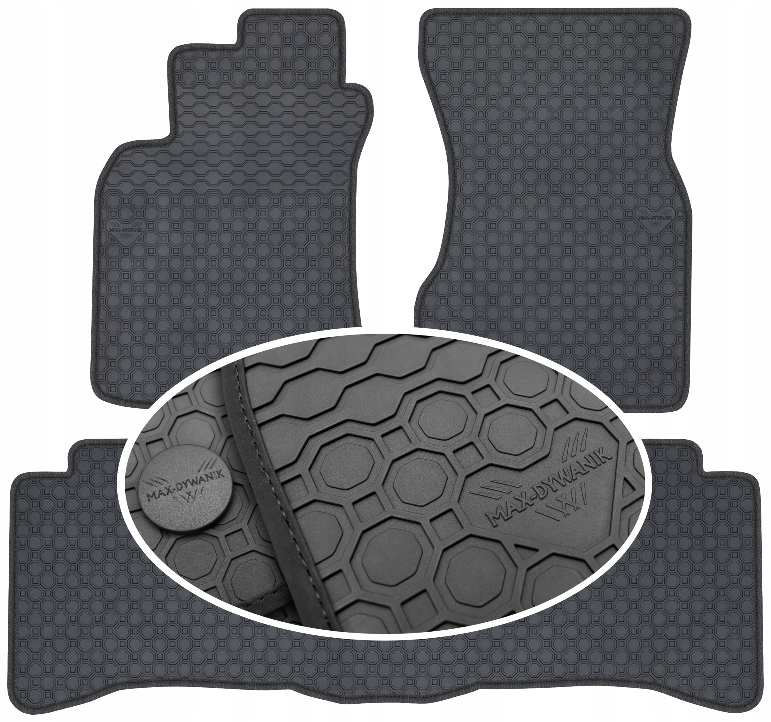 Hyundai Lantra II Sd 1999-2003 Gumový koberec PrimeLiner čierny