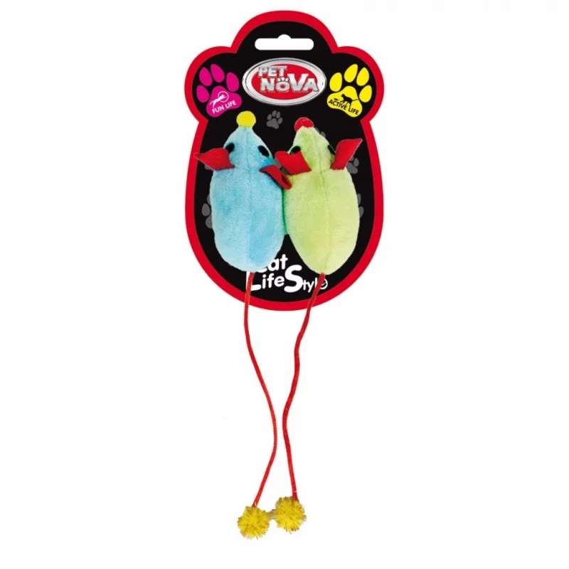 

Petnova 2 Myszki Pluszowe 8x4cm Zabawka Dla Kota