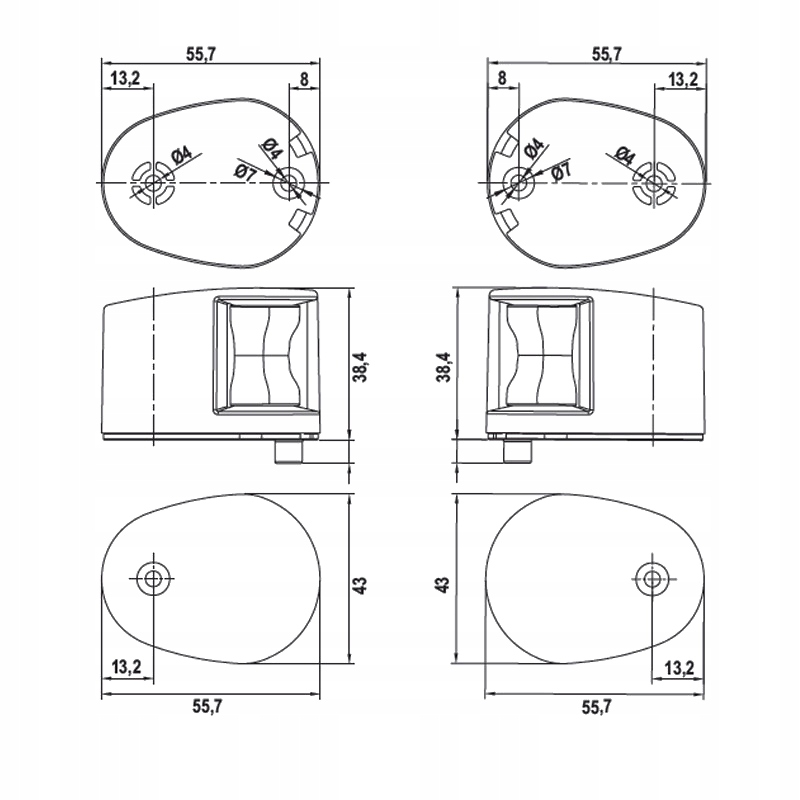 ZESTAW DWÓCH LAMP NAW LED CZER+ZIEL (BIAŁA) 64731 Marka Lalzias