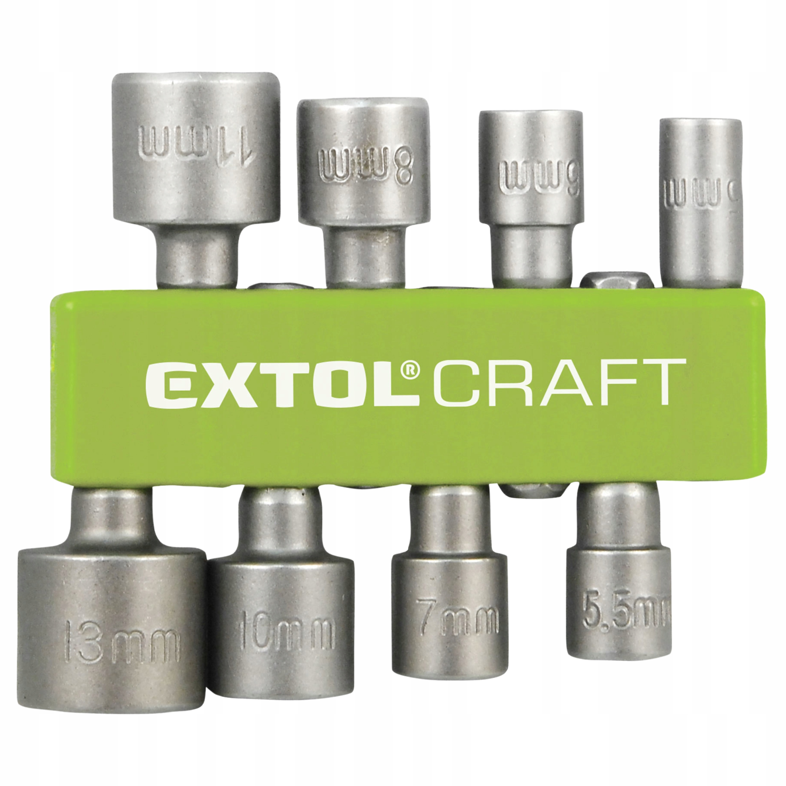 Zestaw Kluczy Nasadowych 5-13mm 8szt 1/4" Hex Do Wkrętarki Nasadki Udarowe