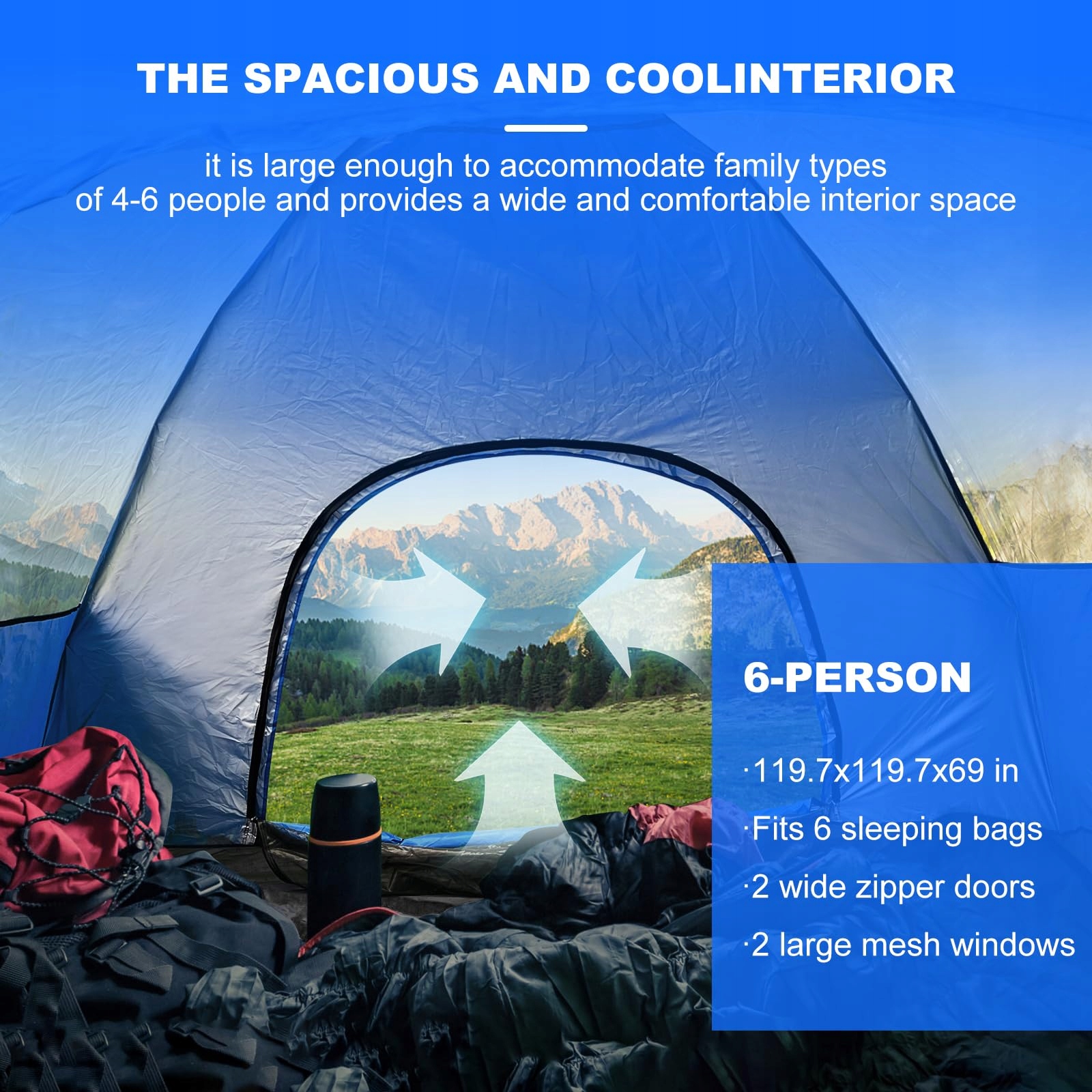NATUREHIKE Namiot Cloud Up 2 Ultralekki Dla 2 Osób 3-4 Sezonowy Camping — miniatura 5