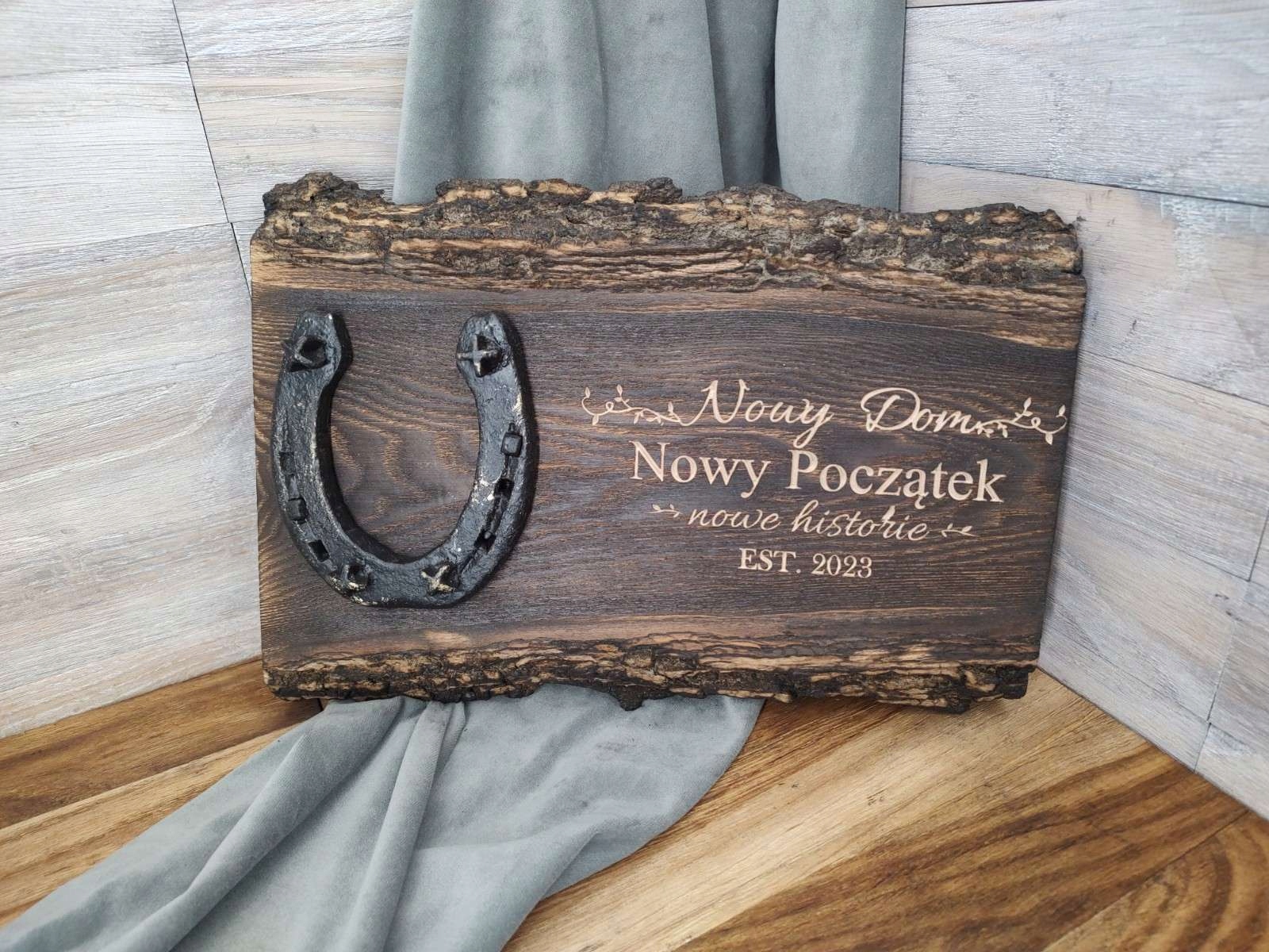 Originální dárek naštěstí podkova nový domov