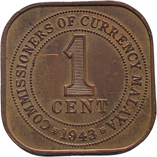 53370. Malaje, 1 cent, 1943r.