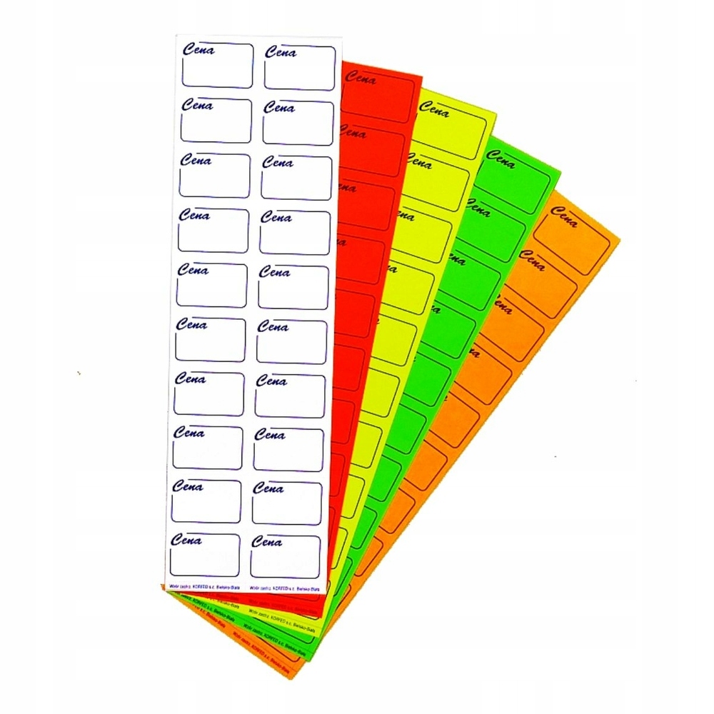 

Korfed cenówki samoprzylepne 20 mix x 20 szt