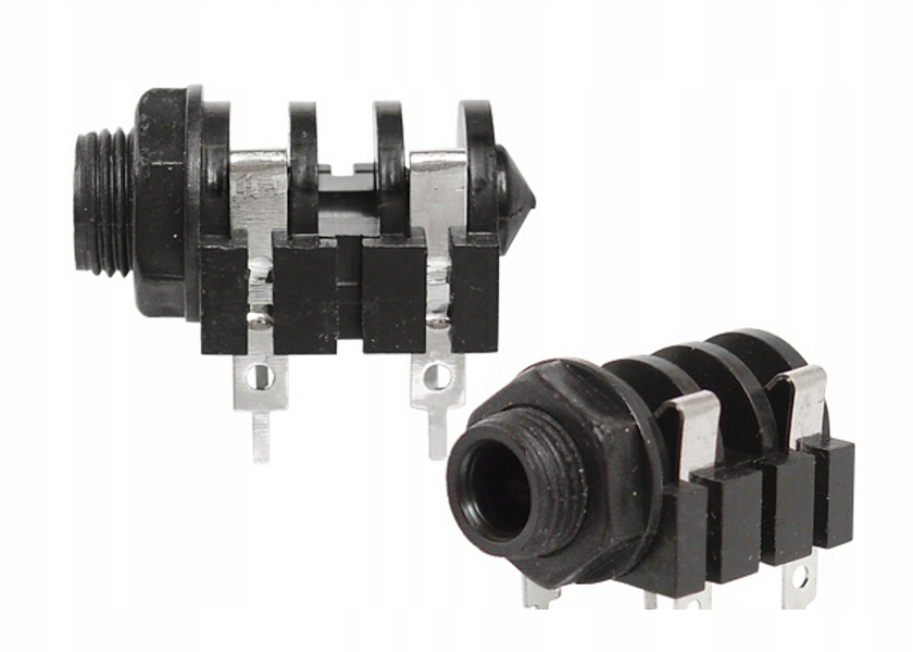 Gniazdo JACK 6,3mm mon. do druku 2szt