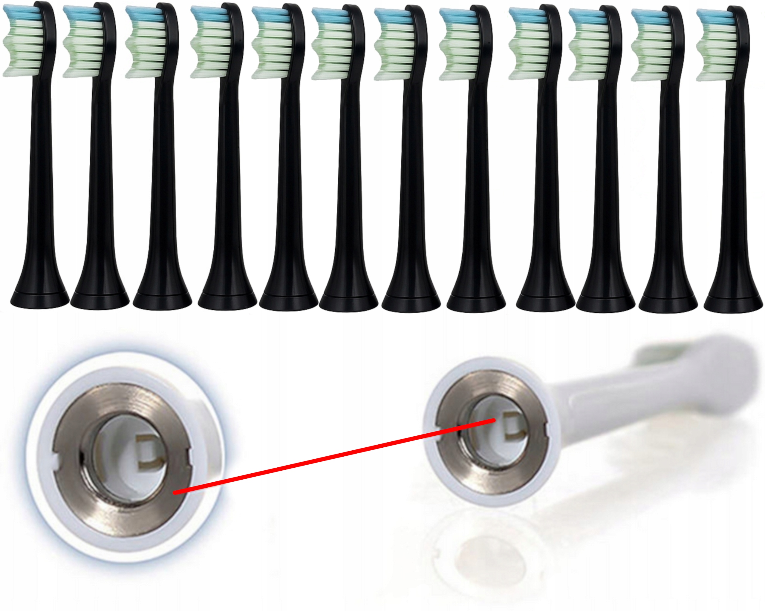 Końcówki Sonicare zamiennik główki szczoteczki Diamond Clean 12 szt. Philip