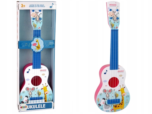 

Gitara Ukulele Dla Dzieci Różowa Zwierzęta