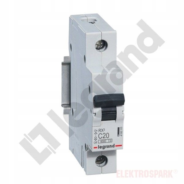 

Wyłącznik nadprądowy 1P C 20A 6kA Ac S301 RX3