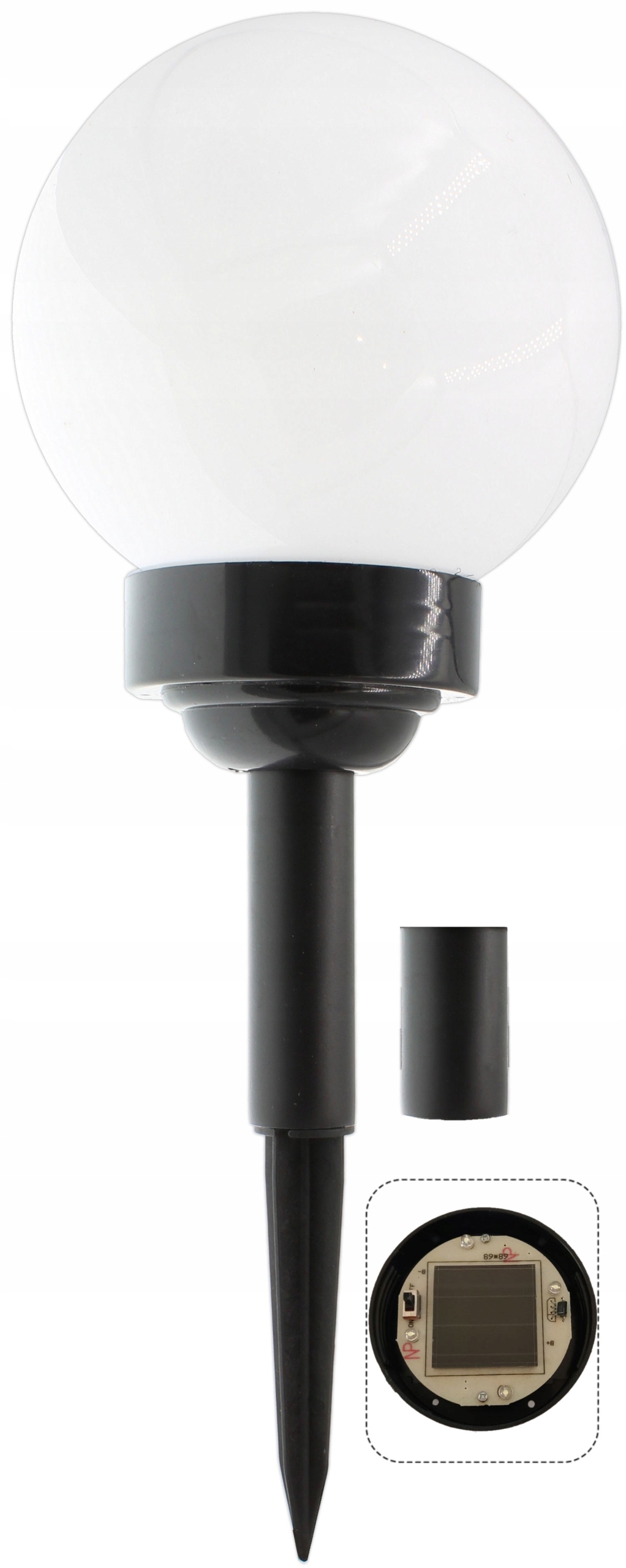 

Lampa Solarna 15cm Led Czujnik Zmierzchu Kula